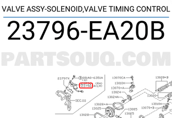 Nissan 23796EA20B VALVE ASSY-SOLENOID,VALVE TIMING CONTROL