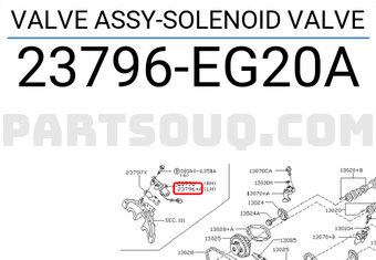 Nissan 23796EG20A VALVE ASSY-SOLENOID VALVE