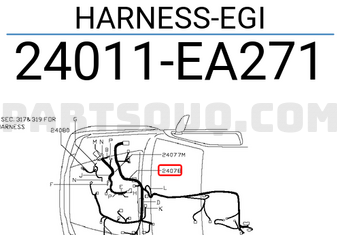 Nissan 24011EA271 HARNESS-EGI