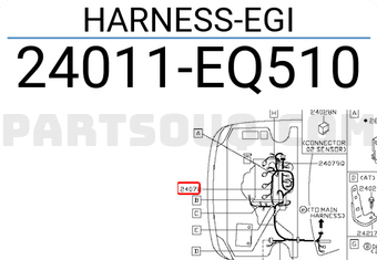Nissan 24011EQ510 HARNESS-EGI