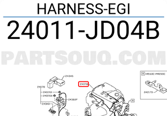 Nissan 24011JD04B HARNESS-EGI