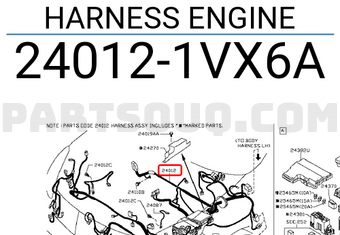 Nissan 240121VX6A HARNESS ENGINE