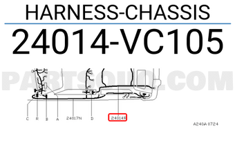 Nissan 24014VC105 HARNESS-CHASSIS