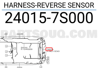 Nissan 240157S000 HARNESS-REVERSE SENSOR