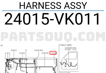 Nissan 24015VK011 HARNESS ASSY