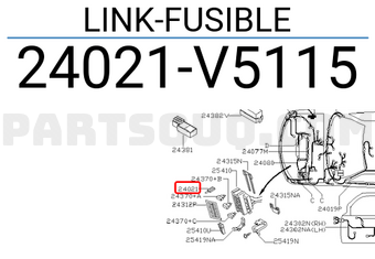 Nissan 24021V5115 LINK-FUSIBLE