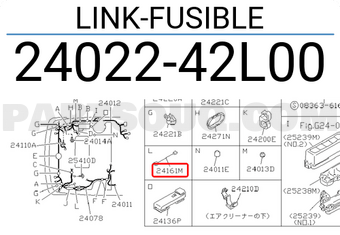 Nissan 2402242L00 LINK-FUSIBLE