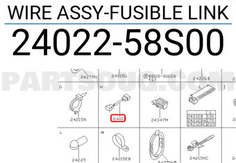 Nissan 2402258S00 WIRE ASSY-FUSIBLE LINK