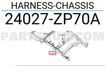 Nissan 24027ZP70A HARNESS-CHASSIS