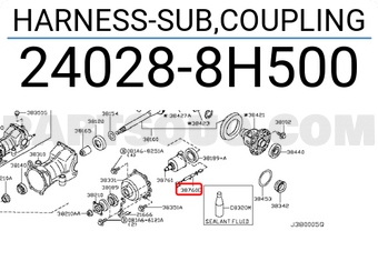 Nissan 240288H500 HARNESS-SUB,COUPLING