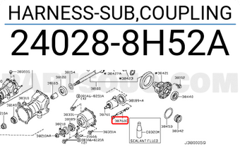 Nissan 240288H52A HARNESS-SUB,COUPLING