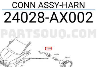 Nissan 24028AX002 CONN ASSY-HARN