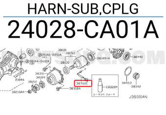 Nissan 24028CA01A HARN-SUB,CPLG