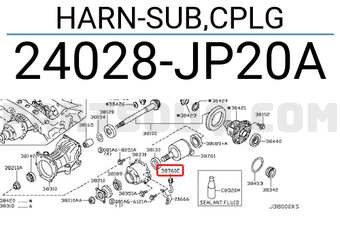 Nissan 24028JP20A HARN-SUB,CPLG