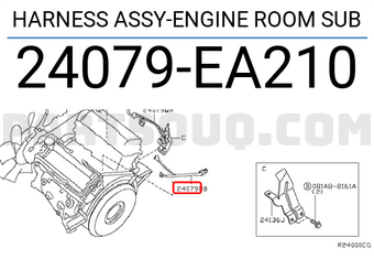 Nissan 24079EA210 HARNESS ASSY-ENGINE ROOM SUB