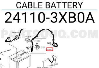 Nissan 241103XB0A CABLE BATTERY