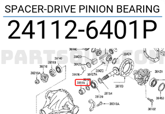 Nissan 241126401P SPACER-DRIVE PINION BEARING
