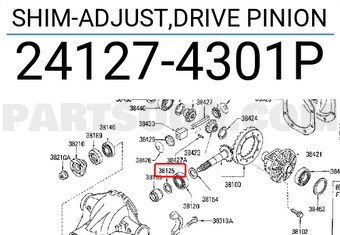 Nissan 241274301P SHIM-ADJUST,DRIVE PINION
