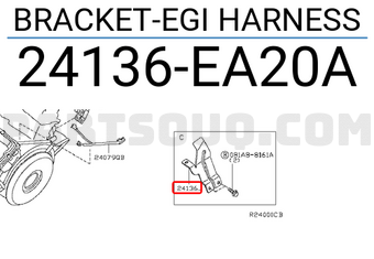 Nissan 24136EA20A BRACKET-EGI HARNESS