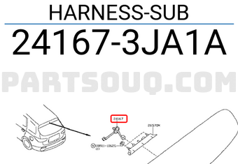 Nissan 241673JA1A HARNESS-SUB