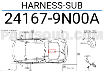 Nissan 241679N00A HARNESS-SUB