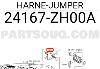 Nissan 24167ZH00A HARNE-JUMPER