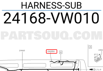 Nissan 24168VW010 HARNESS-SUB