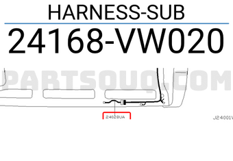 Nissan 24168VW020 HARNESS-SUB