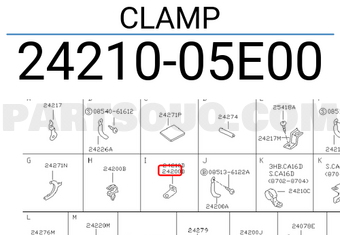 Nissan 2421005E00 CLAMP