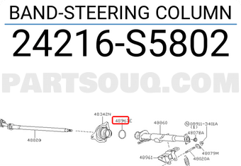 Nissan 24216S5802 BAND-STEERING COLUMN