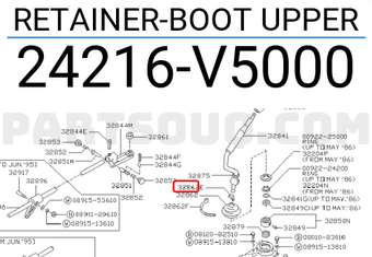 Nissan 24216V5000 RETAINER-BOOT UPPER