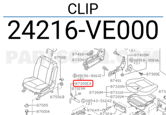 Nissan 24216VE000 CLIP