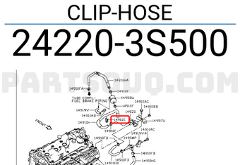 Nissan 242203S500 CLIP-HOSE