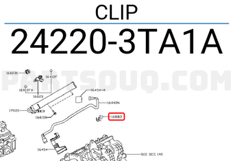 Nissan 242203TA1A CLIP