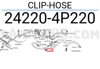 Nissan 242204P220 CLIP-HOSE