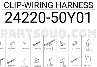 Nissan 2422050Y01 CLIP-WIRING HARNESS