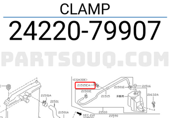 Nissan 2422079907 CLAMP