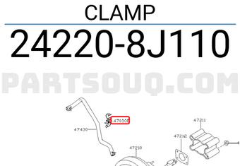 Nissan 242208J110 CLAMP