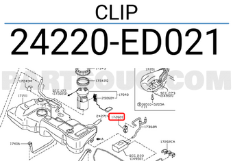 Nissan 24220ED021 CLIP