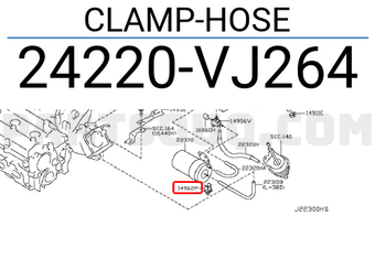 Nissan 24220VJ264 CLAMP-HOSE