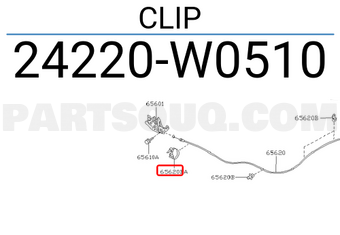 Nissan 24220W0510 CLIP