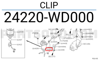Nissan 24220WD000 CLIP