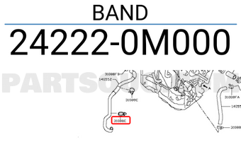 Nissan 242220M000 BAND