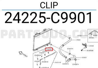 Nissan 24225C9901 CLIP
