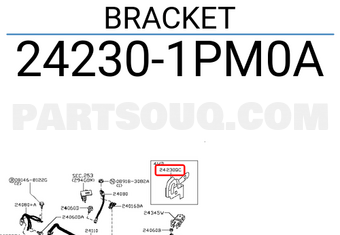 Nissan 242301PM0A BRACKET