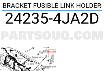Nissan 242354JA2D BRACKET FUSIBLE LINK HOLDER