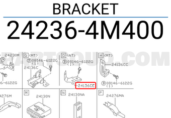Nissan 242364M400 BRACKET