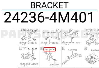 Nissan 242364M401 BRACKET