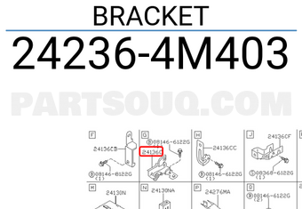Nissan 242364M403 BRACKET
