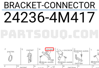 Nissan 242364M417 BRACKET-CONNECTOR